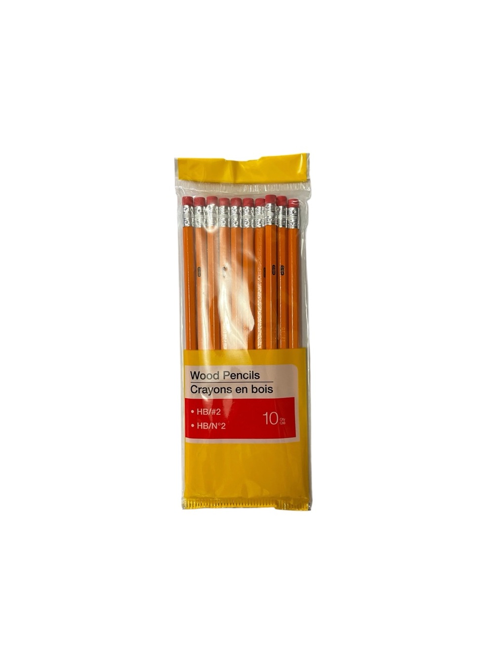 Pack of Orange HB#2 Wood Pencils with Erasers | NWT